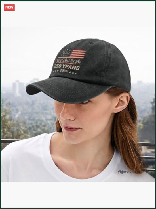 250th Anniversary Embroidered Baseball Cap Adjustable main image 4
